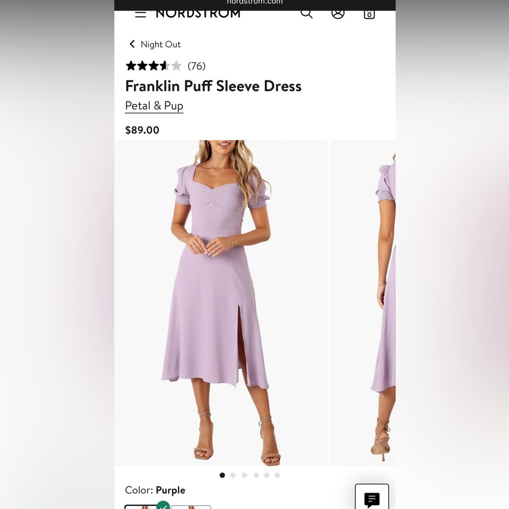 Petal and Pup dress with slit